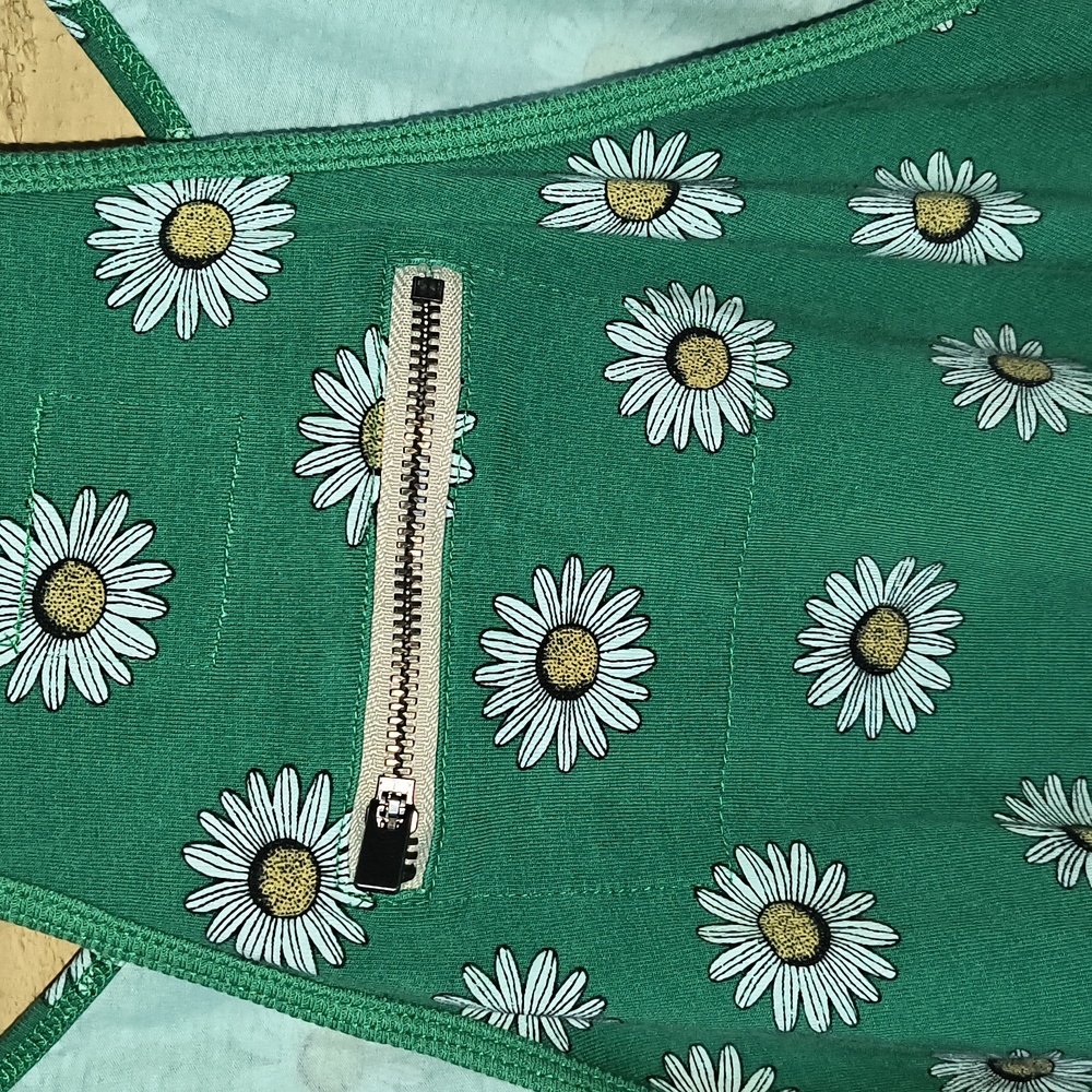 FP Movement by Free People Hot Shot Green Daisy Print Romper - Picture 6 of 10